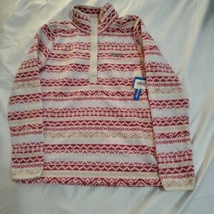 Columbia Benton Springs Printed 1/2 Snap Fleece Sweater Women's Size Medium New